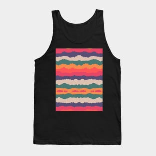 Colorful Liquid Repeated Pattern Tank Top